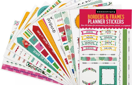 Set Stickers para Planner - Diseño Bordes