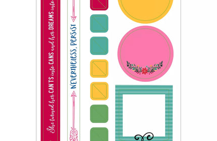 Set Stickers para Planner - Diseño Bordes