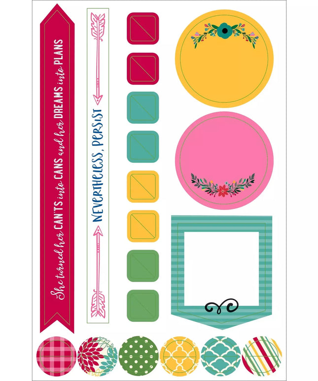 Set Stickers para Planner - Diseño Bordes