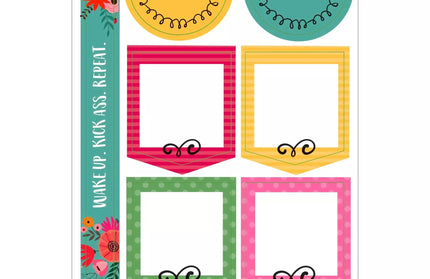 Set Stickers para Planner - Diseño Bordes