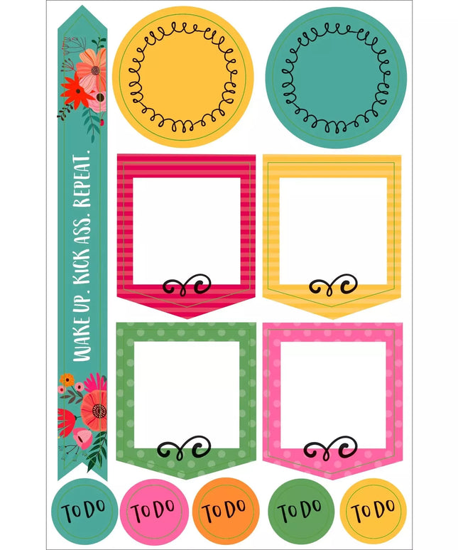 Set Stickers para Planner - Diseño Bordes