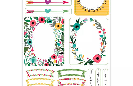 Set Stickers para Planner - Diseño Bordes
