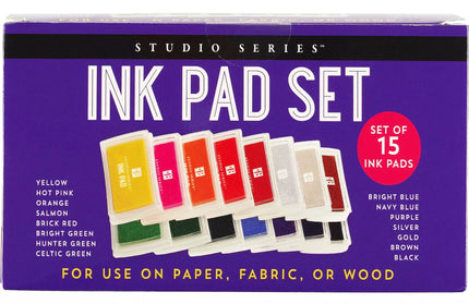 Set Almohadillas de Tinta para Sellos