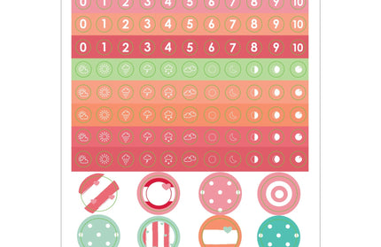 Set Stickers Planner Diseño Juvenil
