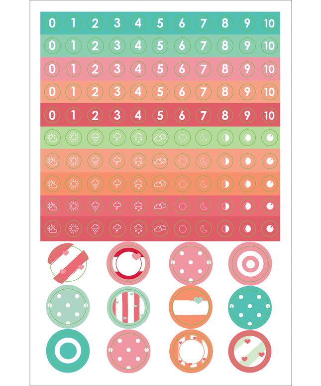 Set Stickers Planner Diseño Juvenil