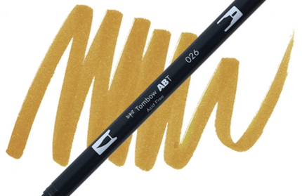 Marcador Doble Punta Yellow Gold