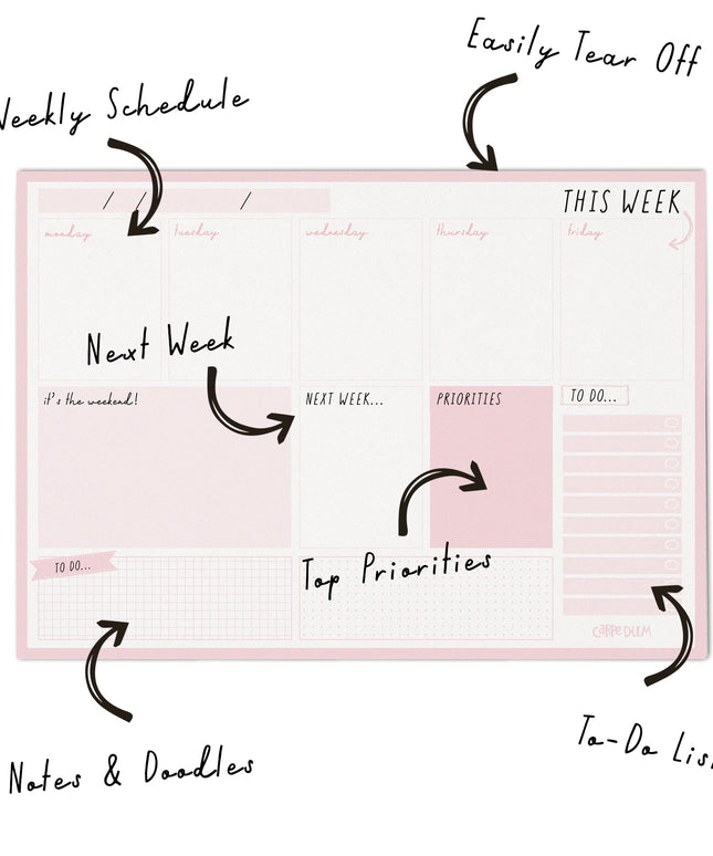 Planificador Semanal Ballerina