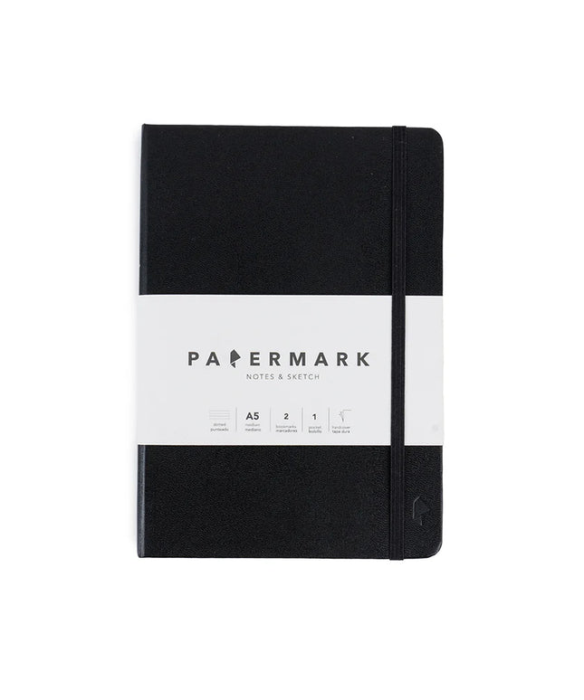 Libreta Mediana Negra Punteada