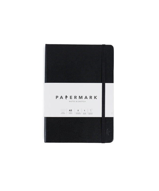 Libreta Mediana Negra Punteada