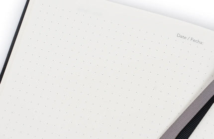 Libreta Mediana Negra Punteada