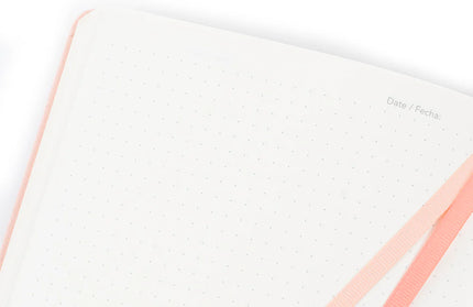 Libreta Mediana Coral Punteada