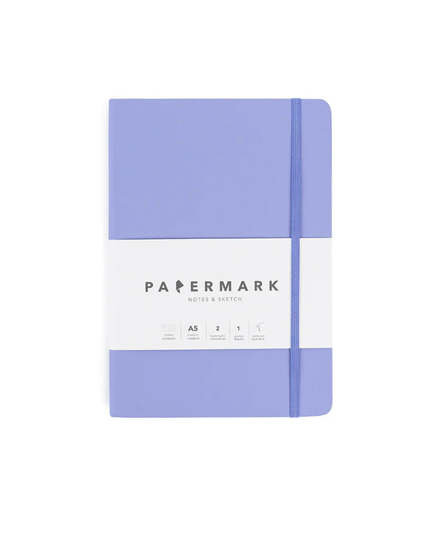 Libreta Mediana Lila Punteada