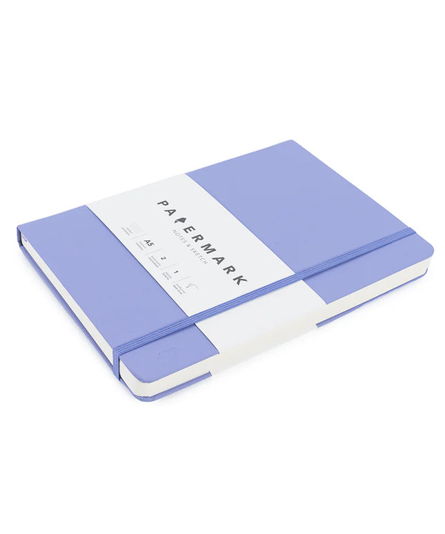 Libreta Mediana Lila Punteada