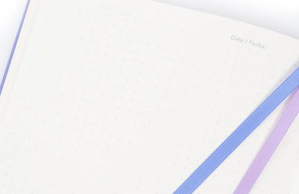 Libreta Mediana Lila Punteada
