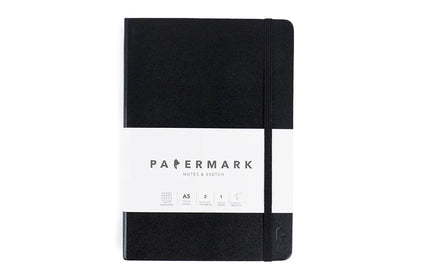 Libreta A5 Cuadriculada - Negro