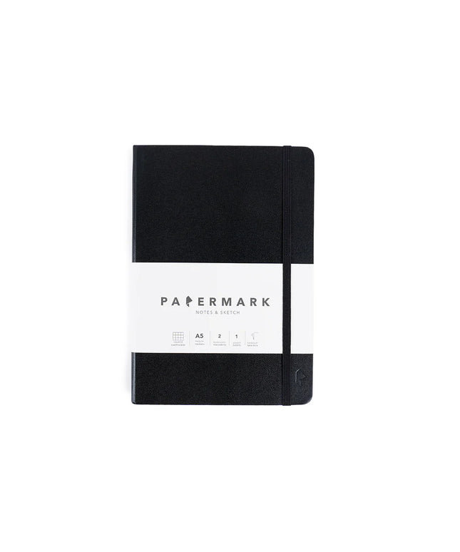 Libreta A5 Cuadriculada - Negro