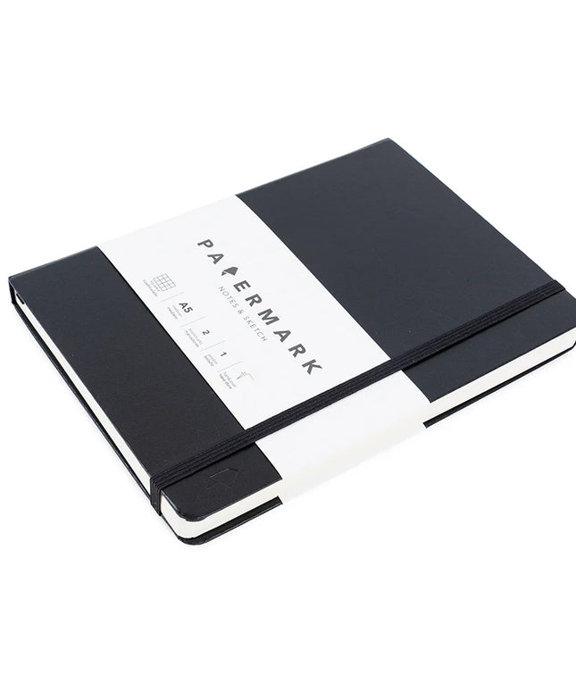 Libreta A5 Cuadriculada - Negro
