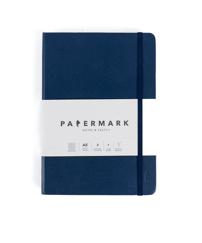 Libreta A5 Cuadriculada - Azul