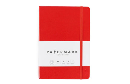 Libreta A5 Cuadriculada - Rojo