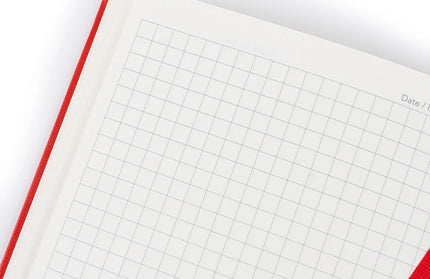 Libreta A5 Cuadriculada - Rojo