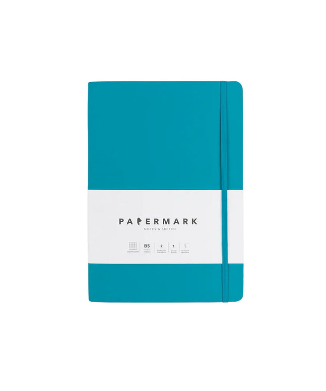 Libreta B5 Cuadriculada - Azul Claro