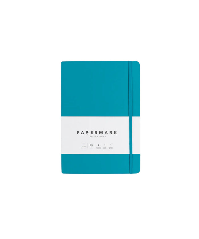 Libreta B5 Cuadriculada - Azul Claro