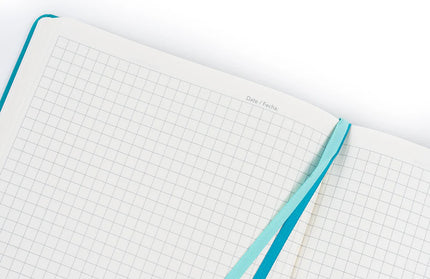 Libreta B5 Cuadriculada - Azul Claro