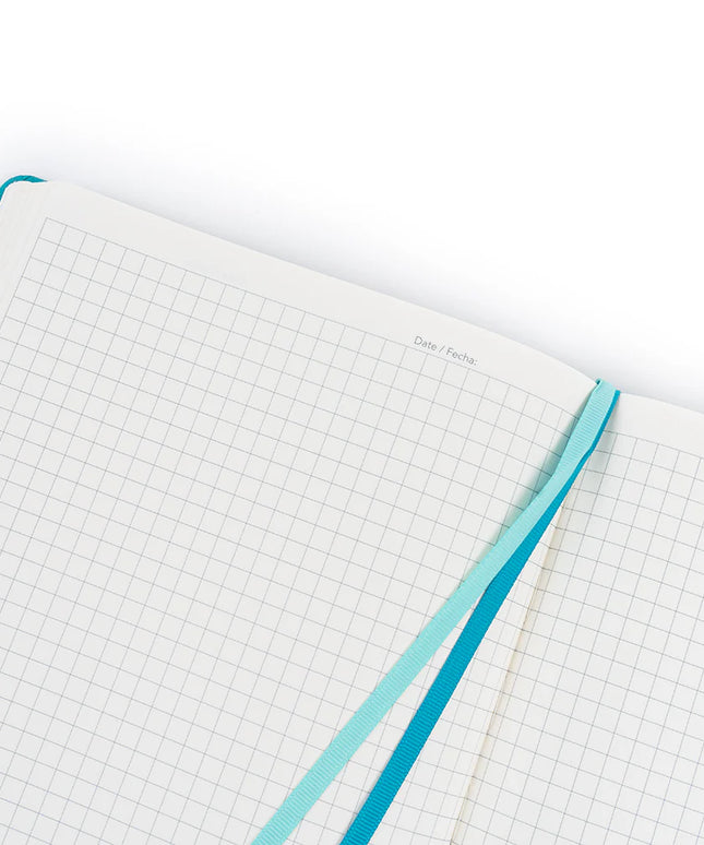 Libreta B5 Cuadriculada - Azul Claro
