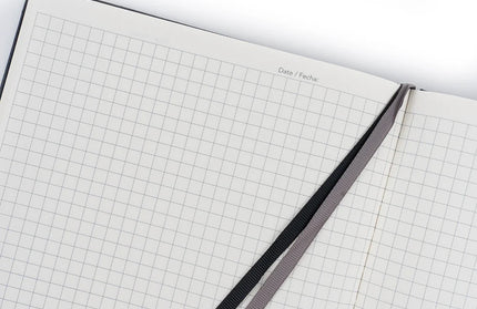 Libreta B5 Cuadriculada - Negro