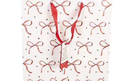 Bolsa Regalo Mediana Navidad - Cintas Rojas