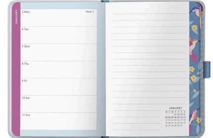 Agenda 2026 Chica 12M Sem Vista - Diary Azul