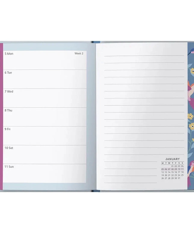 Agenda 2026 Chica 12M Sem Vista - Diary Azul