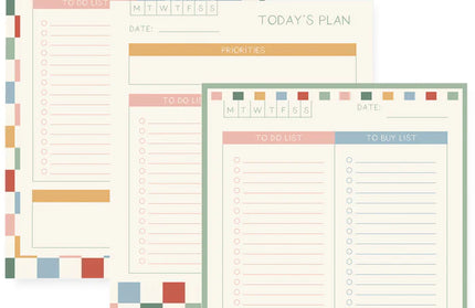 Set de 3 Block de Notas Check