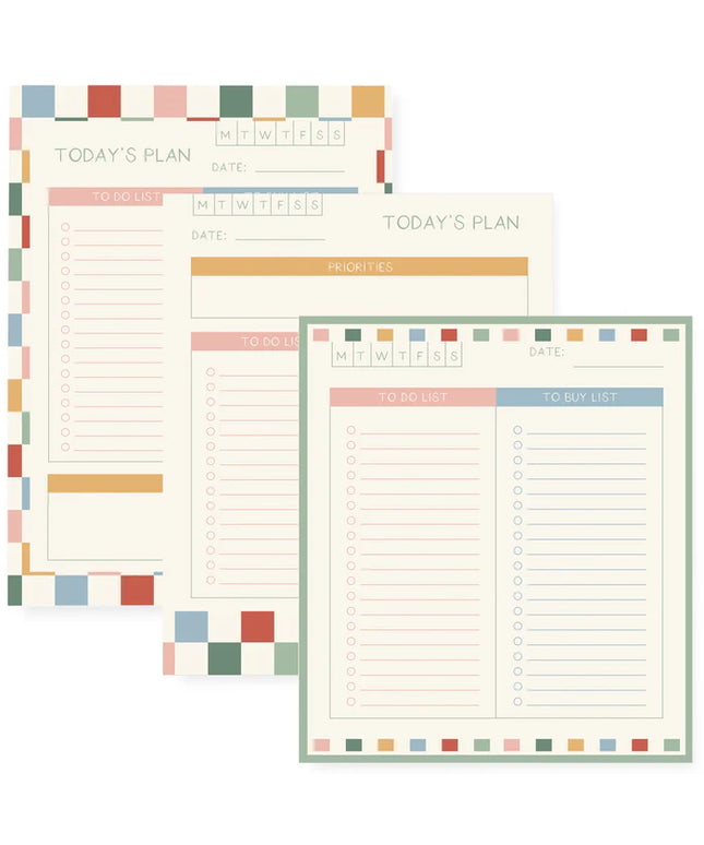 Set de 3 Block de Notas Check