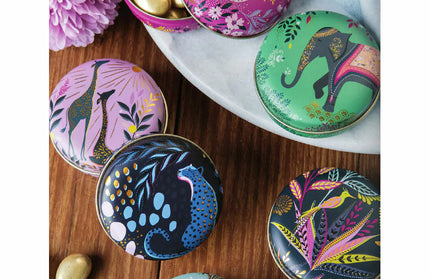 Caja Metalica Mini Redonda Sara Miller - Animales