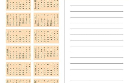 Agenda 2025 Soleil 24 Meses