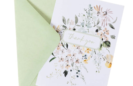 Set de 16 Tarjetas con Sobre - Spring Watercolor Floral