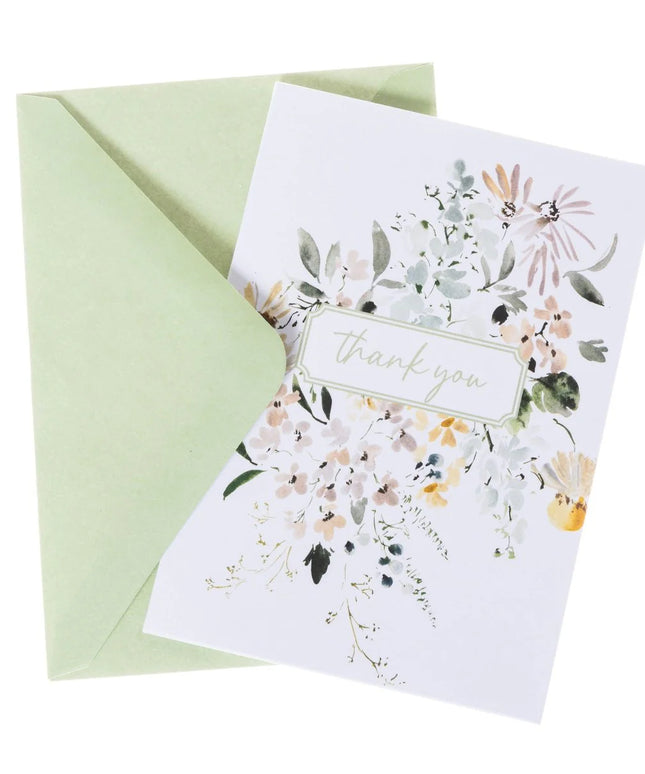 Set de 16 Tarjetas con Sobre - Spring Watercolor Floral