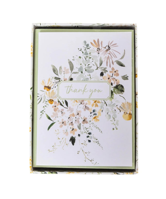 Set de 16 Tarjetas con Sobre - Spring Watercolor Floral