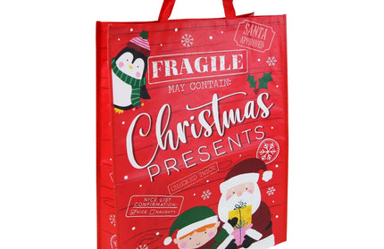 Bolsa Regalo Jumbo Tejida Navidad - Fragile